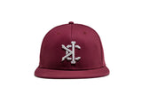 Signature Snap-back in Burgundy