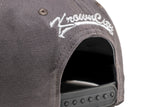 Signature Snap-back in Charcoal Gray