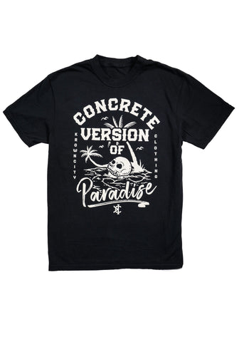 Concrete Version of Paradise T-Shirt in Black