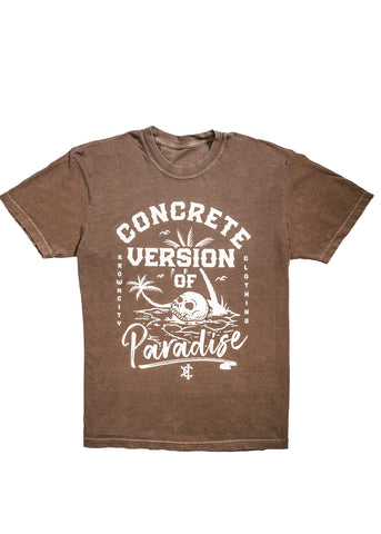 Concrete Version of Paradise T-Shirt in Espresso